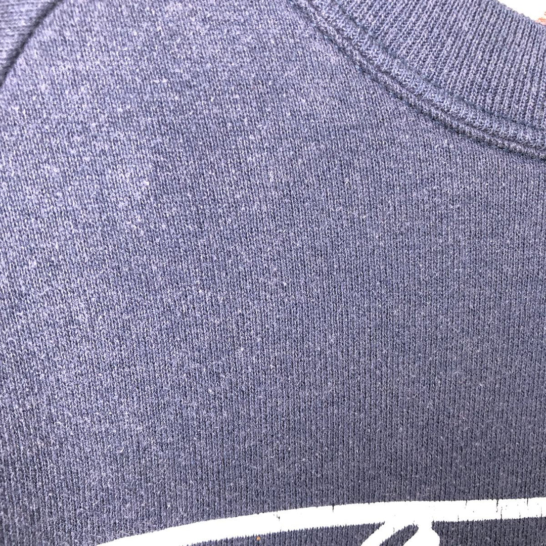 80s-90'S Jerzees College Sweatshirt, Made in USA, Men's XL, Vintage cotton navy blue type Vintage Second Hand