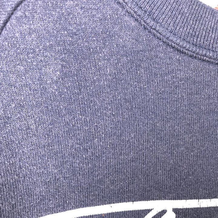 80s-90'S Jerzees College Sweatshirt, Made in USA, Men's XL, Vintage cotton navy blue type Vintage Second Hand