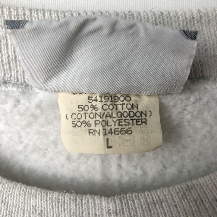 90'S Lee College Sweatshirt, Made in USA, Men's L, Vintage cotton gray type Vintage Second Hand