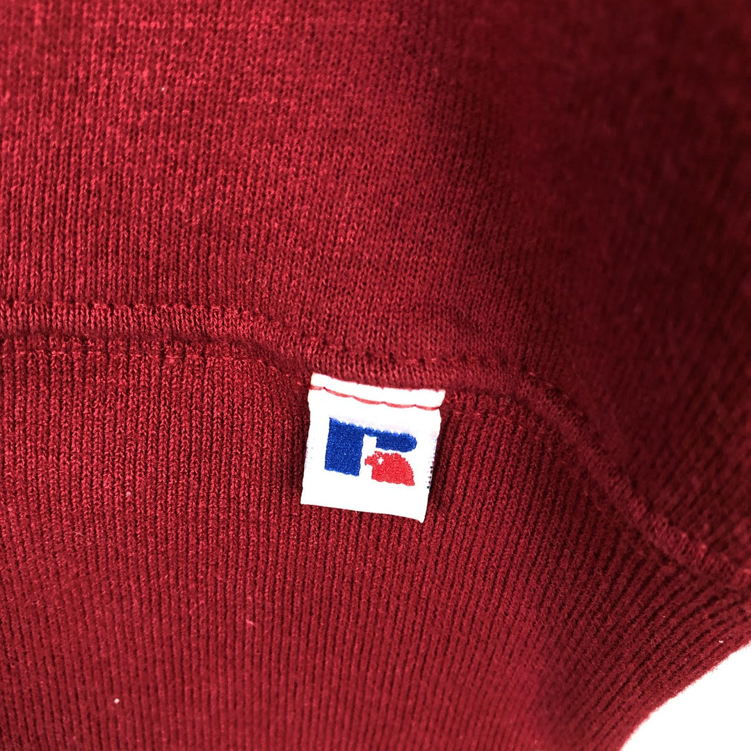 Vintage 80s-90'S Russell college sweatshirt, made in the USA, size L, men's cotton red type Vintage Second Hand