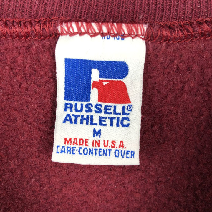 80s-90'S Russell Stanford University College Sweatshirt, Made in USA, Men's Size M (approx.), Vintage cotton Red type red-purple Vintage Second Hand