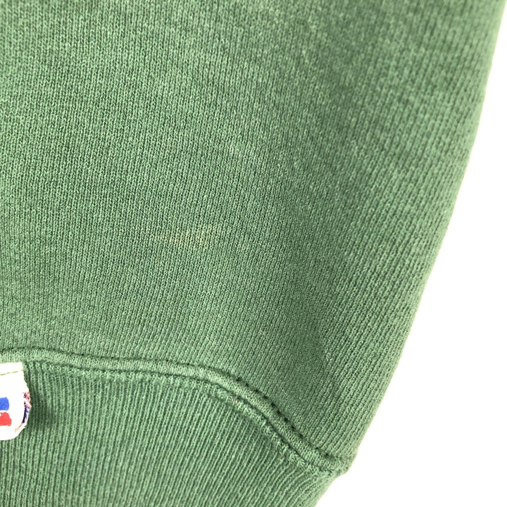 80s-90'S Russell sweatshirt, made in USA, men's size L equivalent, vintage. cotton Green type dark green Vintage Second Hand