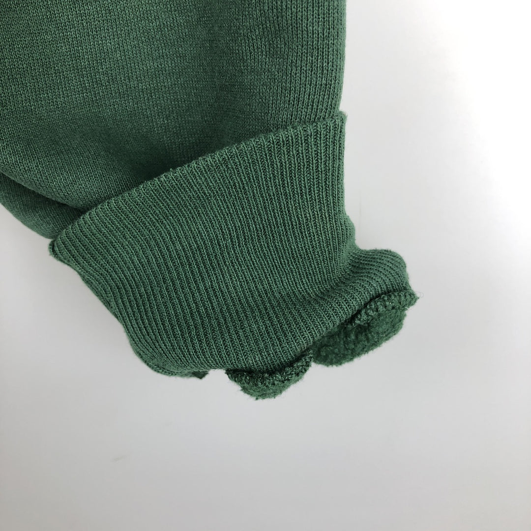 80s-90'S Russell sweatshirt, made in USA, men's size L equivalent, vintage. cotton Green type dark green Vintage Second Hand