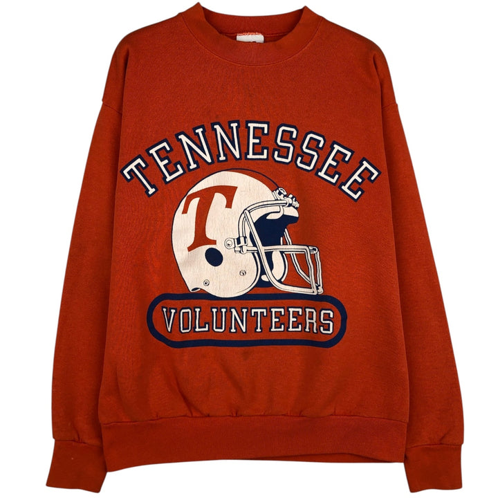 80'S SPA Sportswear Triple Print College Sweatshirt, Made in USA, Men's Size L (Equivalent), Vintage polyester orange type Vintage Second Hand