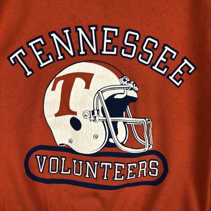 80'S SPA Sportswear Triple Print College Sweatshirt, Made in USA, Men's Size L (Equivalent), Vintage polyester orange type Vintage Second Hand