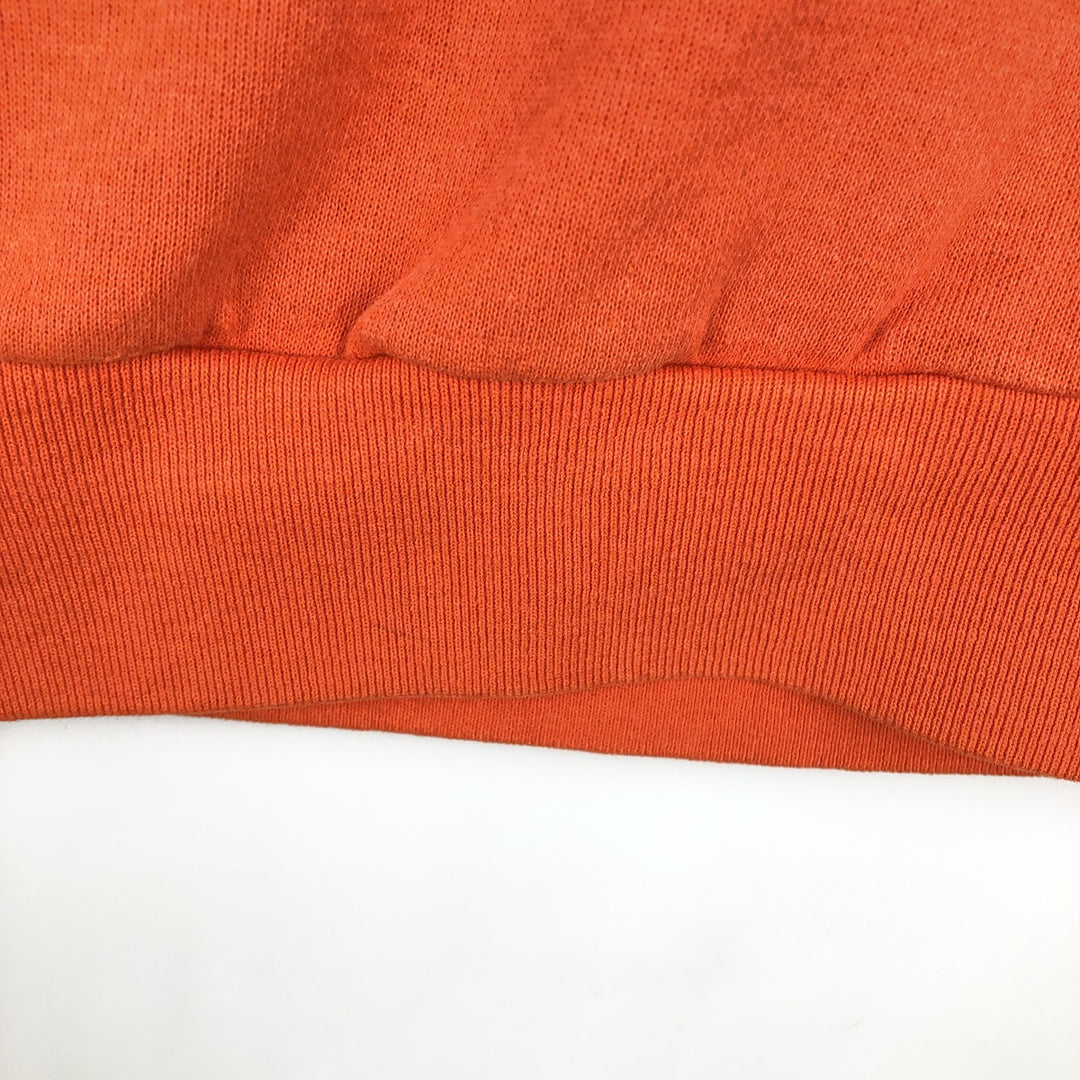 80'S SPA Sportswear Triple Print College Sweatshirt, Made in USA, Men's Size L (Equivalent), Vintage polyester orange type Vintage Second Hand