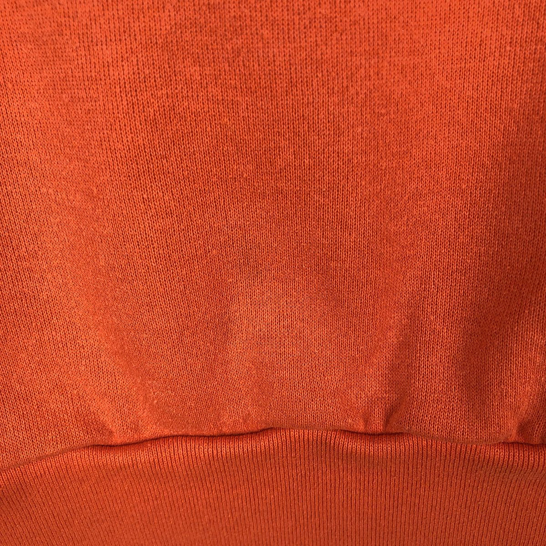 80'S SPA Sportswear Triple Print College Sweatshirt, Made in USA, Men's Size L (Equivalent), Vintage polyester orange type Vintage Second Hand
