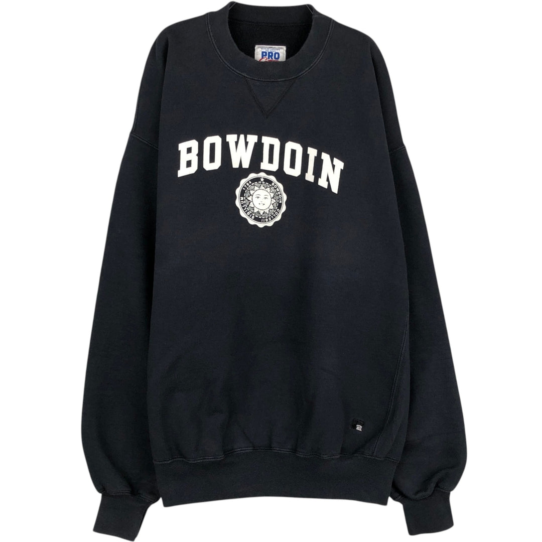 90'S Russell PRO COTTON Print College Sweatshirt, Made in USA, Men's XL (approx.) Vintage cotton black type Vintage Second Hand