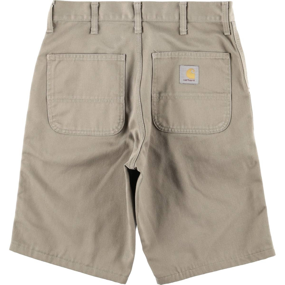 Carhartt work shorts, men's size W30 (approx.) polyester Beige type Vintage Second Hand