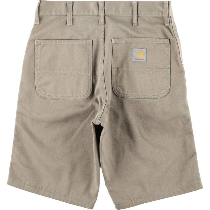 Carhartt work shorts, men's size W30 (approx.) polyester Beige type Vintage Second Hand