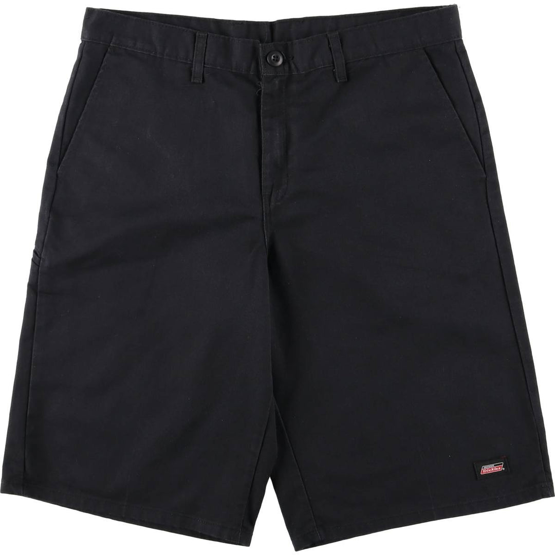 Dickies Work Shorts, Half Pants, Men's, W37 equivalent polyester black type Vintage Second Hand