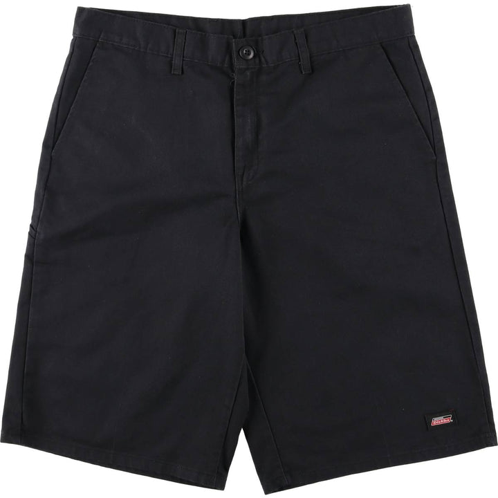 Dickies Work Shorts, Half Pants, Men's, W37 equivalent polyester black type Vintage Second Hand