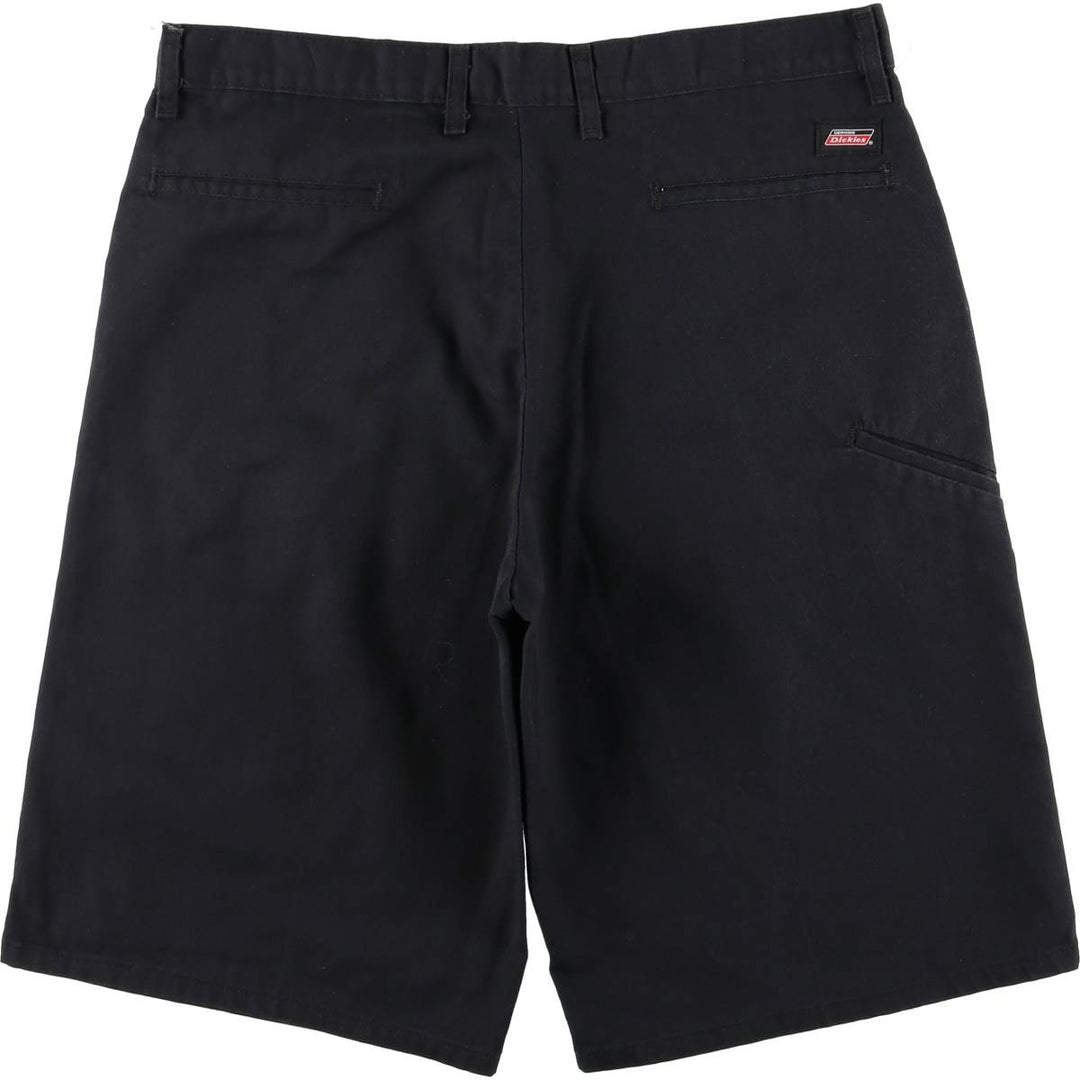 Dickies Work Shorts, Half Pants, Men's, W37 equivalent polyester black type Vintage Second Hand