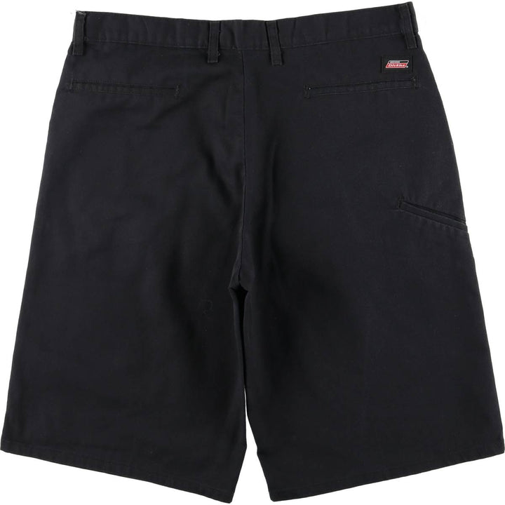 Dickies Work Shorts, Half Pants, Men's, W37 equivalent polyester black type Vintage Second Hand