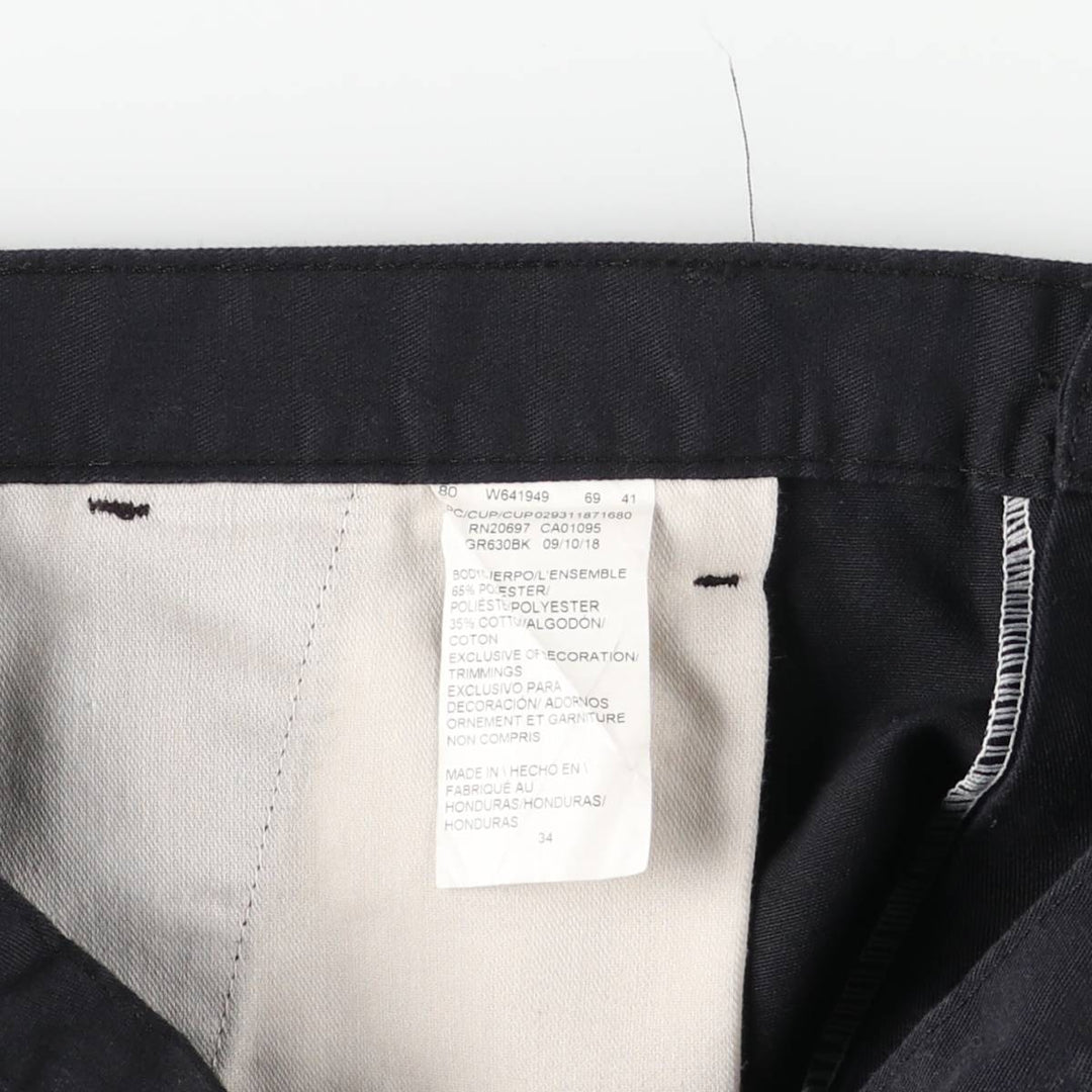 Dickies Work Shorts, Half Pants, Men's, W37 equivalent polyester black type Vintage Second Hand