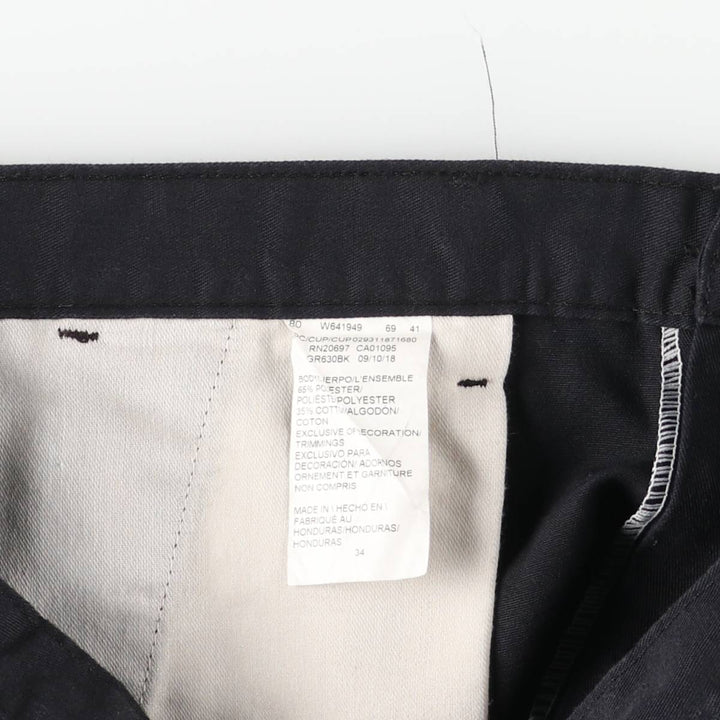 Dickies Work Shorts, Half Pants, Men's, W37 equivalent polyester black type Vintage Second Hand