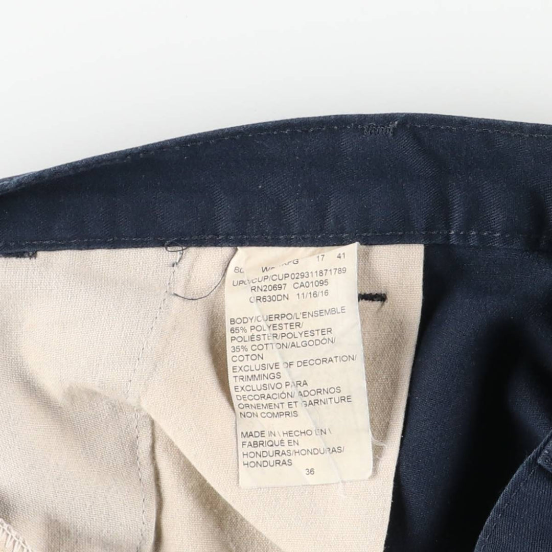 Dickies Work Shorts, Half Pants, Men's, W37 equivalent polyester navy blue type Vintage Second Hand