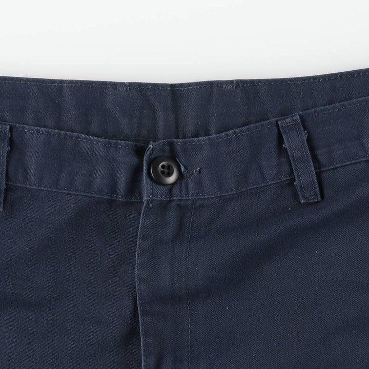 Dickies Work Shorts, Half Pants, Men's, W37 equivalent polyester navy blue type Vintage Second Hand