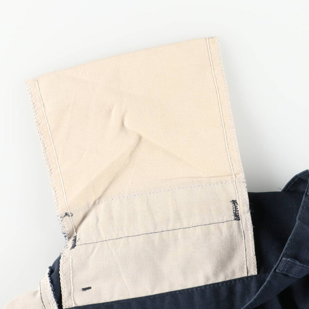 Dickies Work Shorts, Half Pants, Men's, W37 equivalent polyester navy blue type Vintage Second Hand