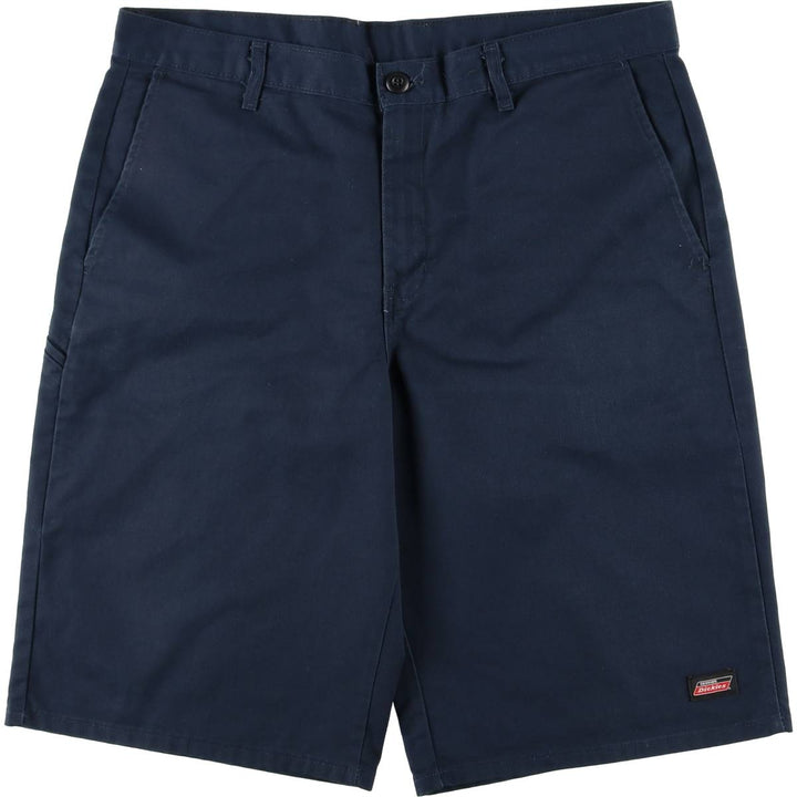 Dickies work shorts, men's size W38 (approx.) polyester navy blue type Vintage Second Hand
