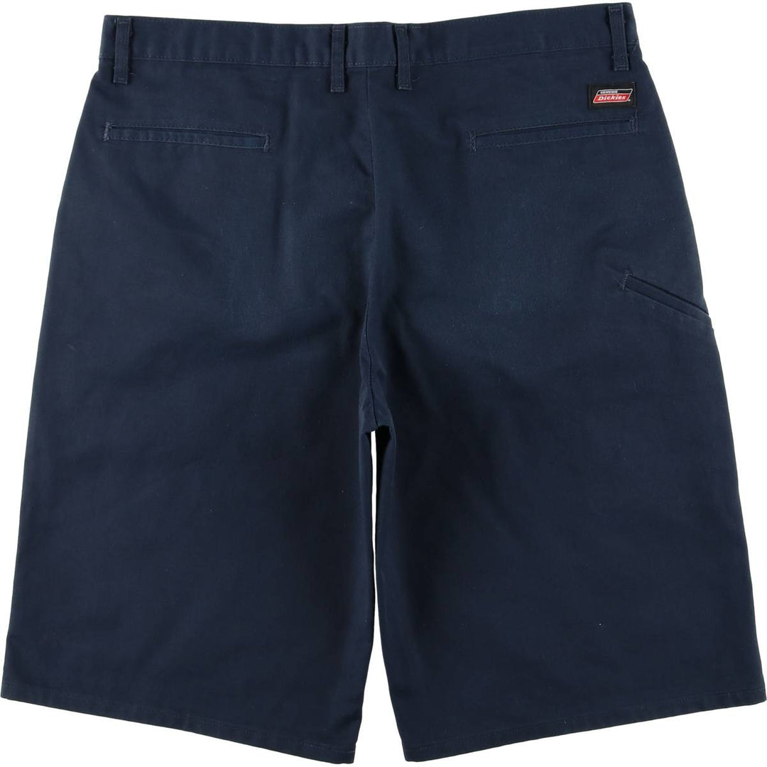 Dickies work shorts, men's size W38 (approx.) polyester navy blue type Vintage Second Hand