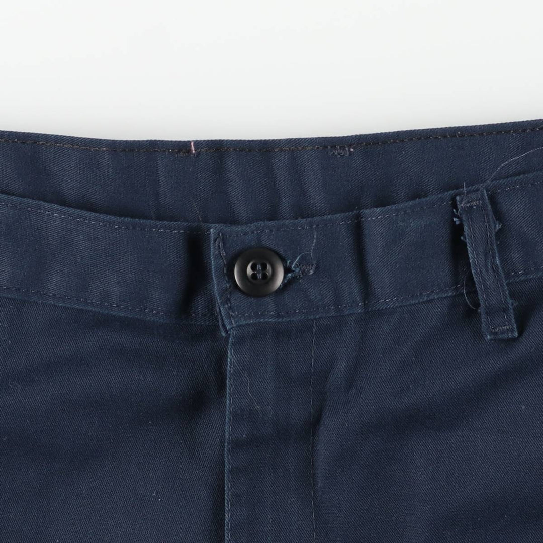 Dickies work shorts, men's size W38 (approx.) polyester navy blue type Vintage Second Hand