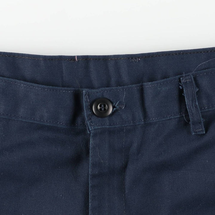 Dickies work shorts, men's size W38 (approx.) polyester navy blue type Vintage Second Hand