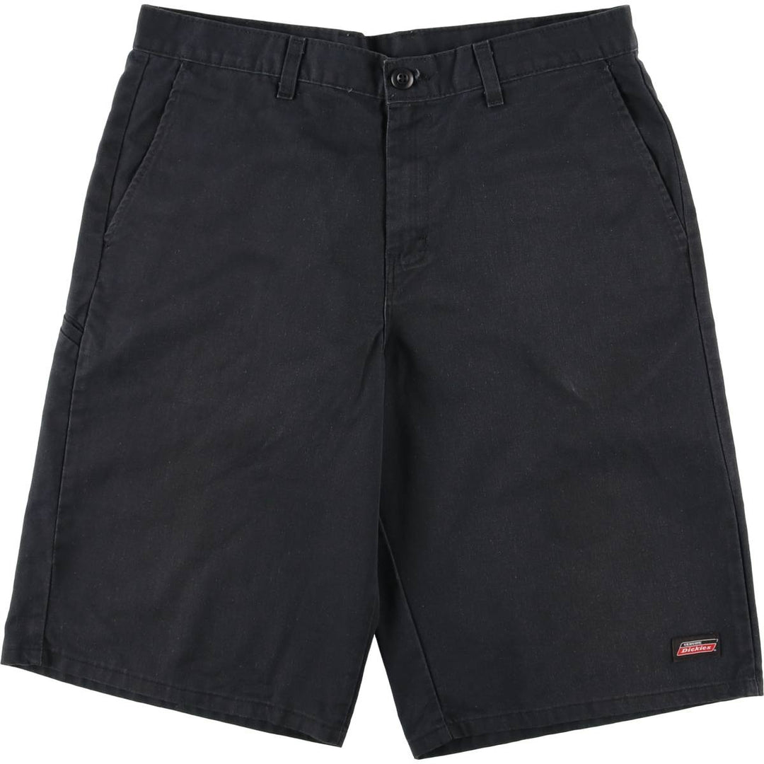 Dickies Work Shorts, Half Pants, Men's, W33 equivalent polyester black type Vintage Second Hand