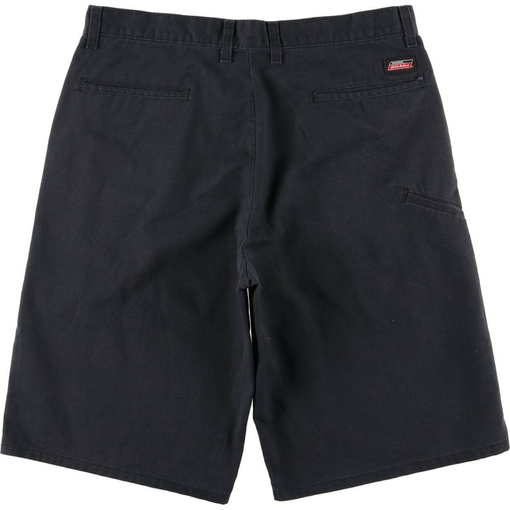 Dickies Work Shorts, Half Pants, Men's, W33 equivalent polyester black type Vintage Second Hand