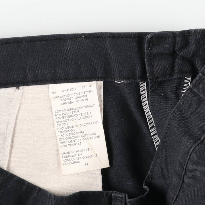 Dickies Work Shorts, Half Pants, Men's, W33 equivalent polyester black type Vintage Second Hand