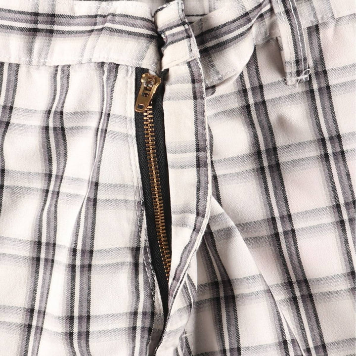 Dickies Check Pattern Work Shorts, Men's Size W37 (approx.) polyester pale white type Vintage Second Hand