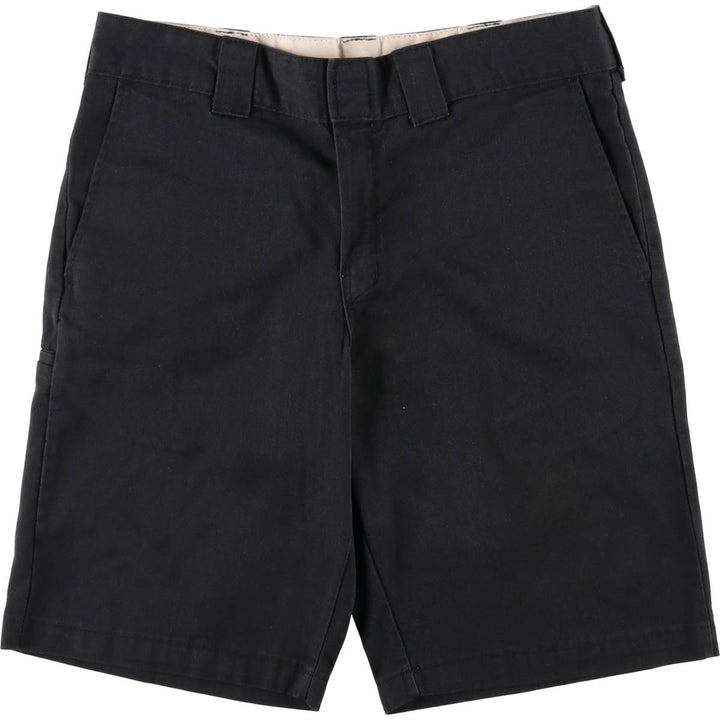 Dickies Work Shorts, Half Pants, Men's, W35 equivalent polyester black type Vintage Second Hand