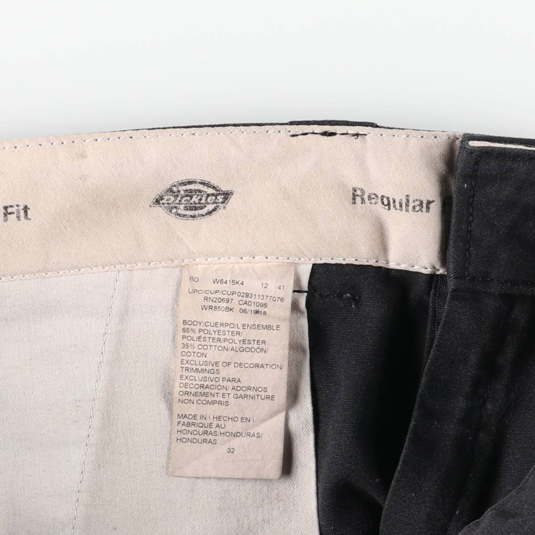 Dickies Work Shorts, Half Pants, Men's, W35 equivalent polyester black type Vintage Second Hand