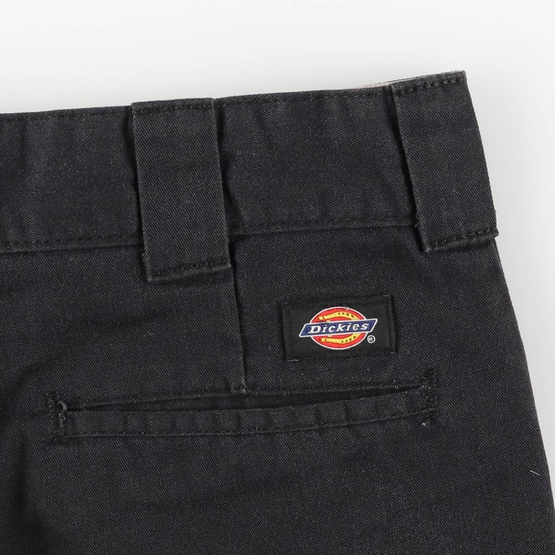 Dickies Work Shorts, Half Pants, Men's, W35 equivalent polyester black type Vintage Second Hand