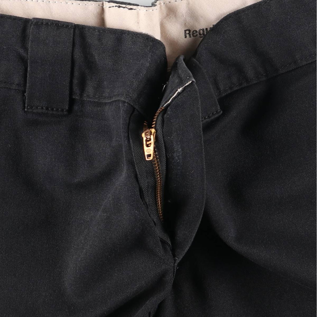 Dickies Work Shorts, Half Pants, Men's, W35 equivalent polyester black type Vintage Second Hand
