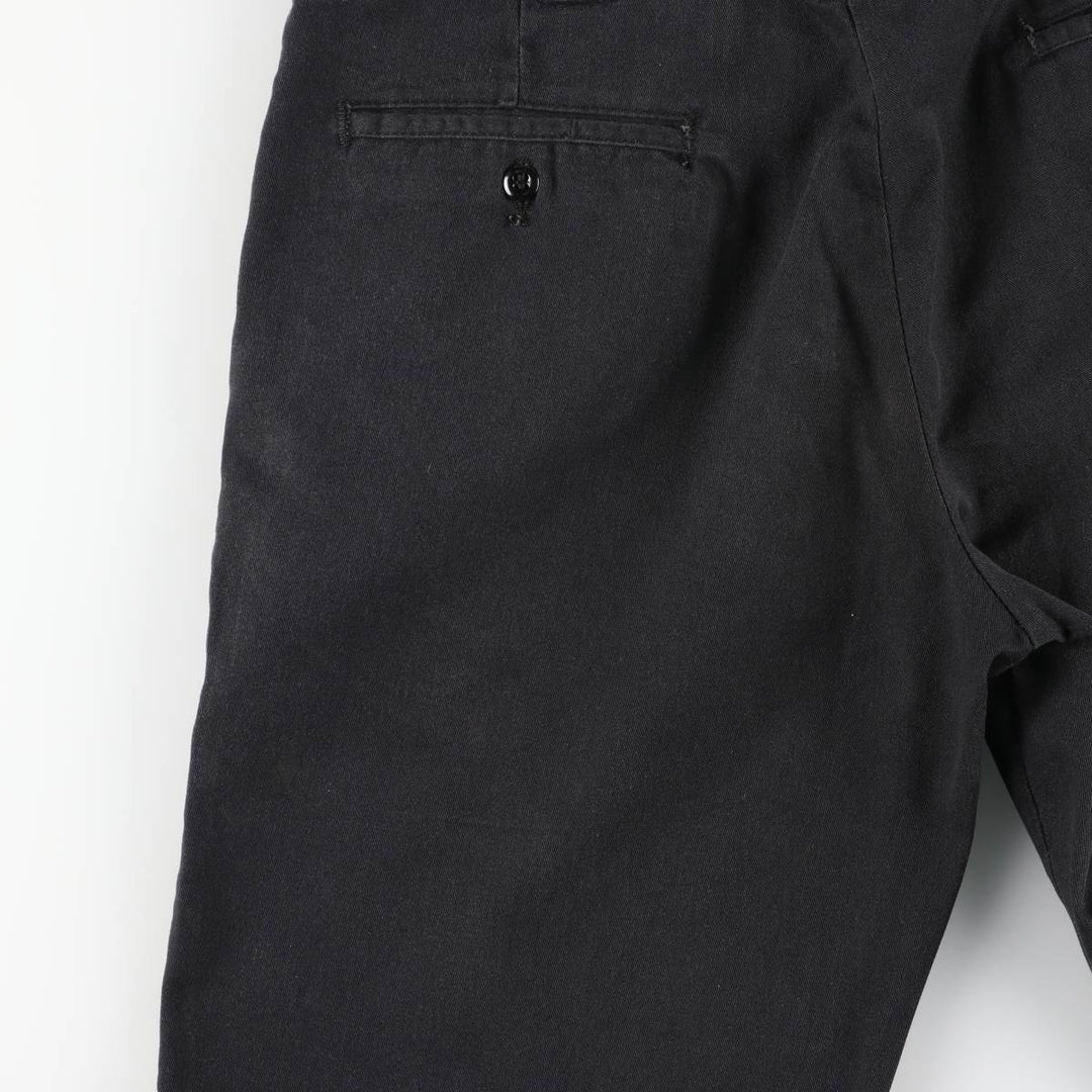 Dickies Work Shorts, Half Pants, Men's, W35 equivalent polyester black type Vintage Second Hand