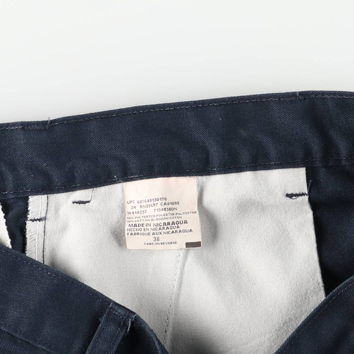 Dickies Work Shorts, Half Pants, Men's, W37 equivalent polyester navy blue type Vintage Second Hand