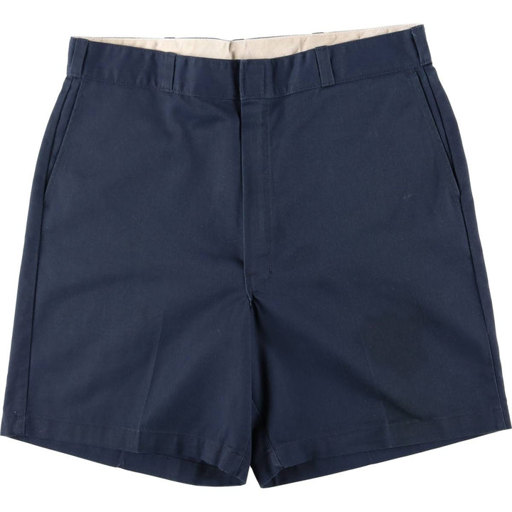 Dickies Work Shorts Short Pants Men's W37 polyester navy blue type Vintage Second Hand