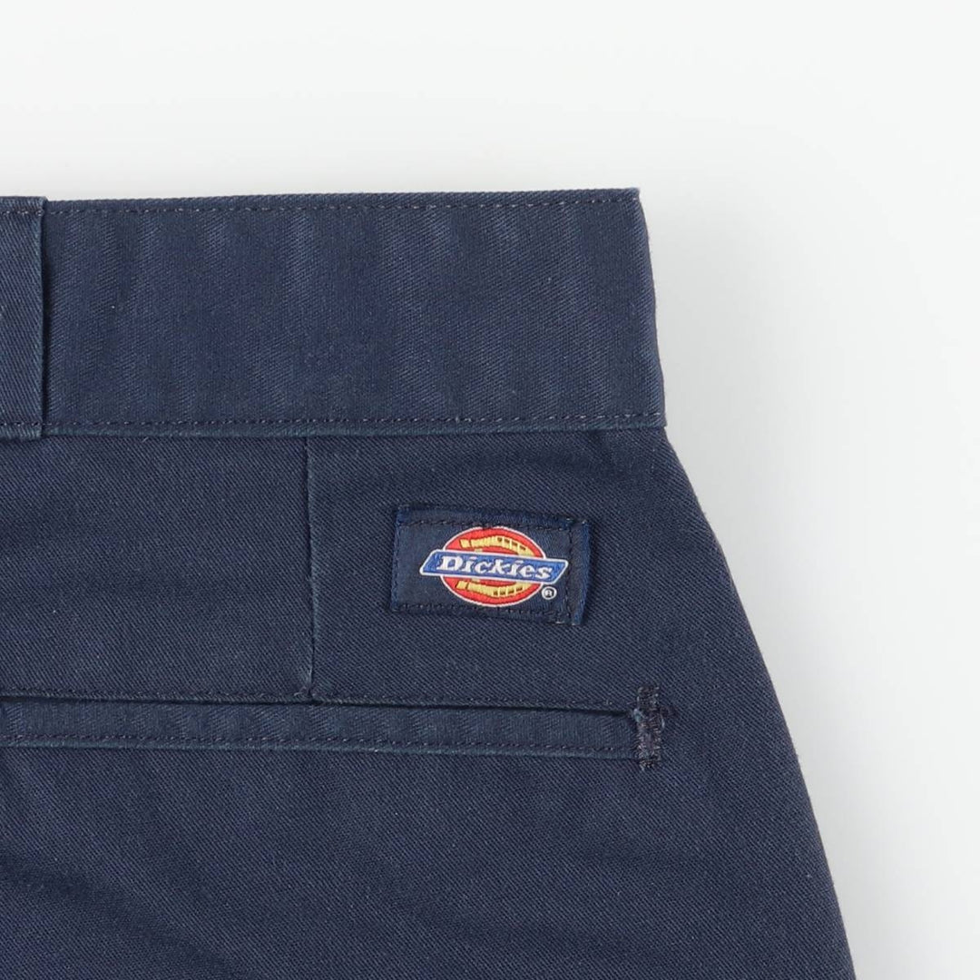 Dickies Work Shorts Short Pants Men's W37 polyester navy blue type Vintage Second Hand
