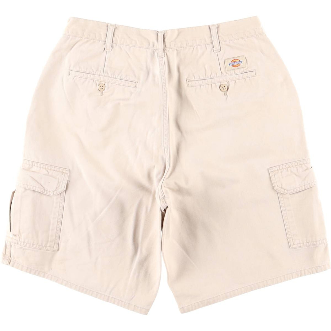 Dickies cargo shorts, men's size W31 (approx.) unclear pale white type Vintage Second Hand