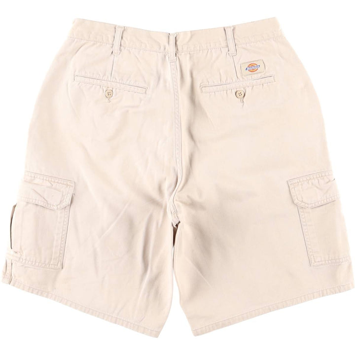 Dickies cargo shorts, men's size W31 (approx.) unclear pale white type Vintage Second Hand