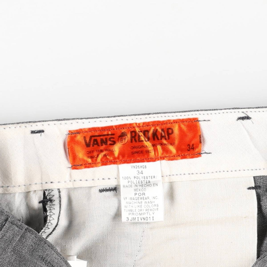Red Kap VANS work shorts, men's size W34 (approx.) polyester gray type Vintage Second Hand
