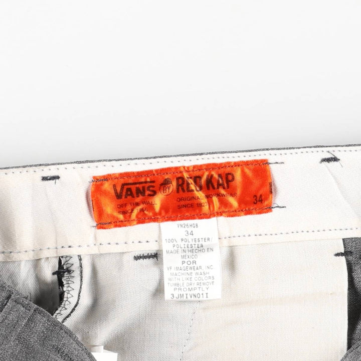 Red Kap VANS work shorts, men's size W34 (approx.) polyester gray type Vintage Second Hand