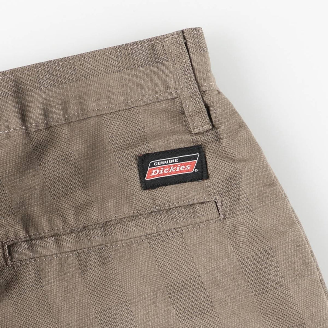 Dickies Check Pattern Work Shorts, Men's Size W34 polyester beige type brown Vintage Second Hand
