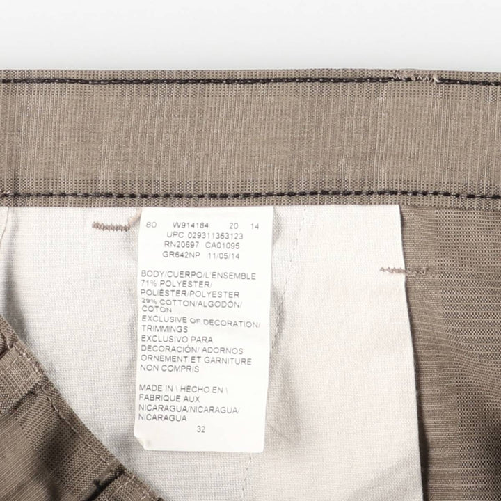 Dickies Check Pattern Work Shorts, Men's Size W34 polyester beige type brown Vintage Second Hand