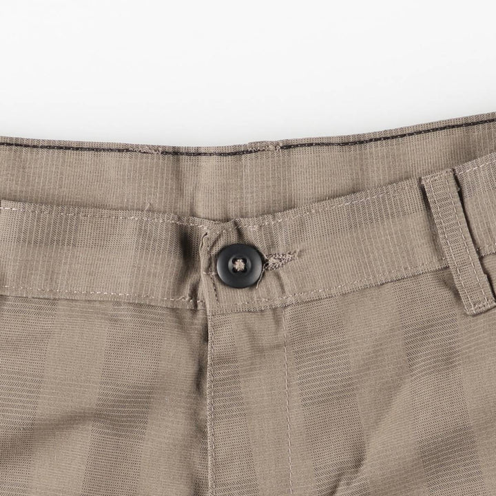 Dickies Check Pattern Work Shorts, Men's Size W34 polyester beige type brown Vintage Second Hand