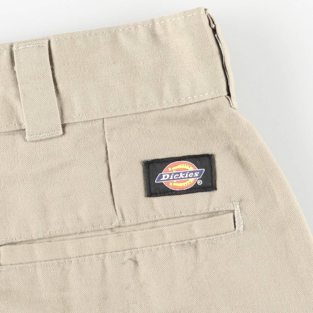 Dickies Relaxed Fit Work Shorts, Half Pants, Men's, W34 equivalent polyester Beige type Vintage Second Hand