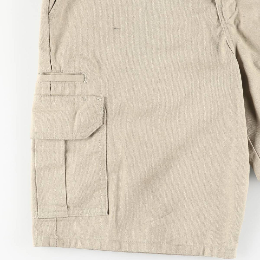 Dickies Relaxed Fit Work Shorts, Half Pants, Men's, W34 equivalent polyester Beige type Vintage Second Hand
