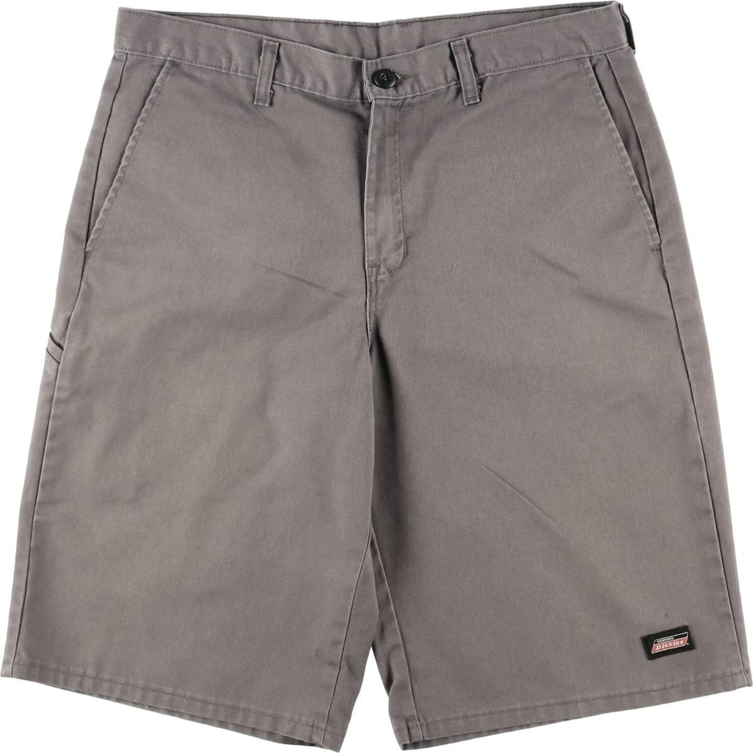 Dickies Work Shorts, Half Pants, Men's, W36 equivalent polyester gray type Vintage Second Hand