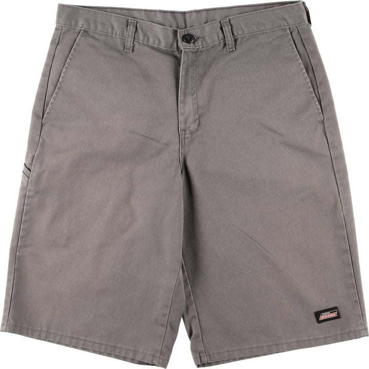 Dickies Work Shorts, Half Pants, Men's, W36 equivalent polyester gray type Vintage Second Hand